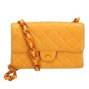 Chanel Matelasse Single Flap Chain Shoulder Bag Black